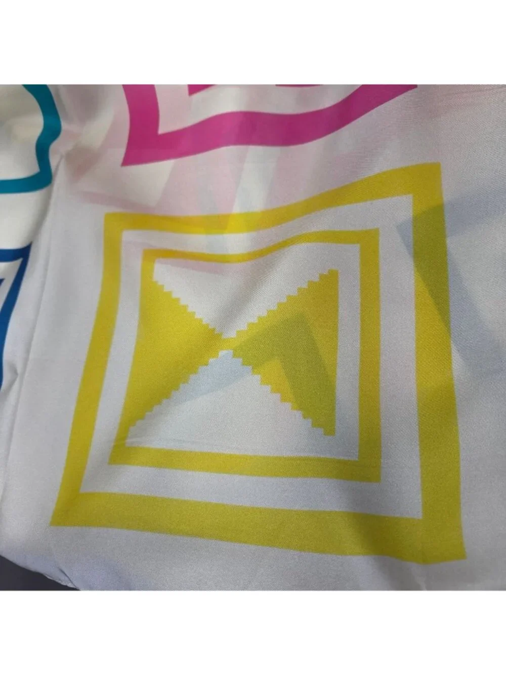 Ruth Adler Schnee Designs Geometric Print Silk Scarf